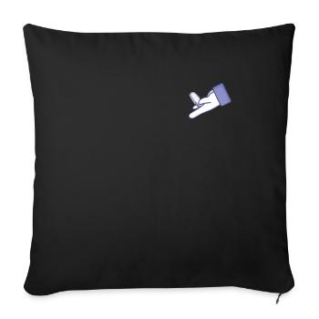 Dirty Fingers Two in the Pinky Like Sex - Sofa pillow with filling 45cm x 45cm - black - Front