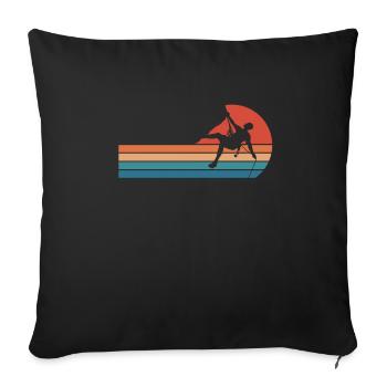 Climb - Sofa pillow with filling 45cm x 45cm - black - Front
