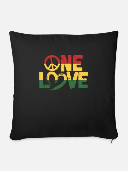 Rasta - Sofakissen mit Füllung 45 x 45 cm - Schwarz