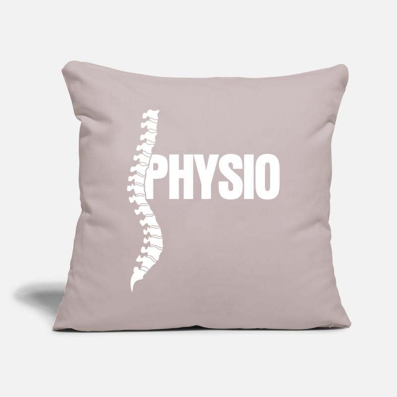 Physio & Physiotherapeut - Wirbelsäule Sofakissen mit Füllung 45 x 45 cm