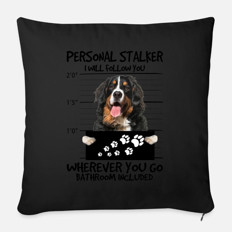 Chien de montagne bernois - Coussin et housse de 45 x 45 cm - noir