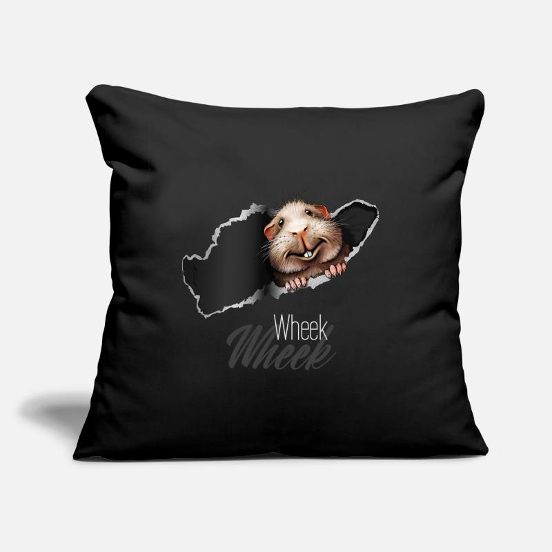 Cochon d'Inde surprise Wheek Wheek Coussin et housse de 45 x 45 cm