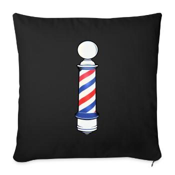 Cadeau du barbier - Coussin et housse de 45 x 45 cm - noir - Devant