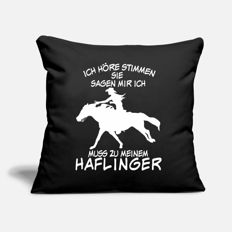 Haflinger - Pferde Spruch Sofakissen mit Füllung 45 x 45 cm