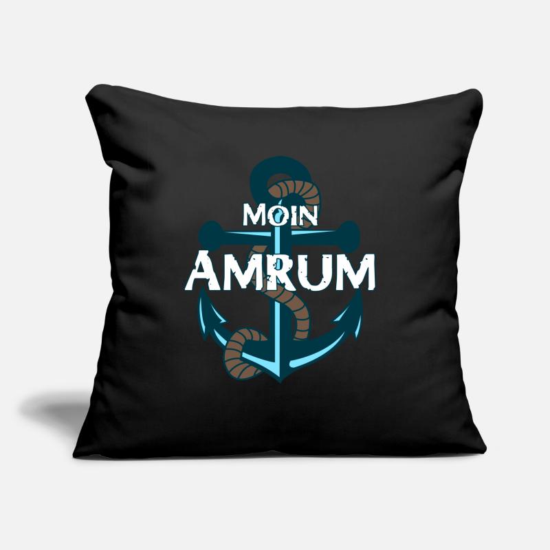 Amrum Moin Anker Spruch Sofakissen mit Füllung 45 x 45 cm