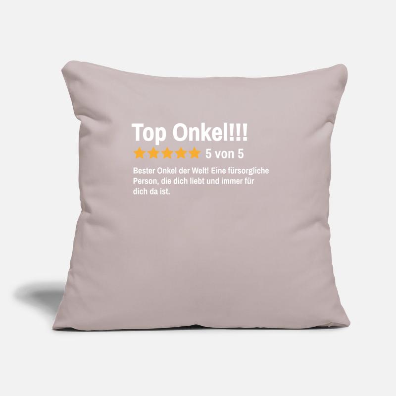 Bester Onkel der Welt Spruch Sofakissen mit Füllung 45 x 45 cm