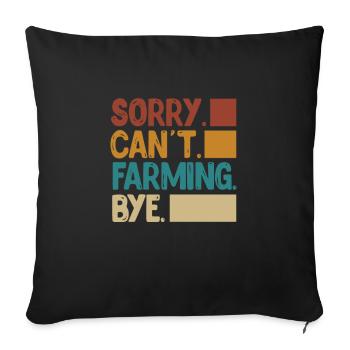 Agriculteur Agriculture Agriculture Agritourisme Cadeau - Coussin et housse de 45 x 45 cm - noir - Devant