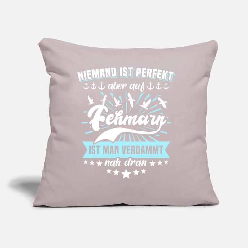 Fehmarn Ostsee Perfekt Sprüche Sofakissen mit Füllung 45 x 45 cm