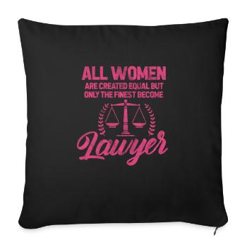 Avocat - Coussin et housse de 45 x 45 cm - noir - Devant
