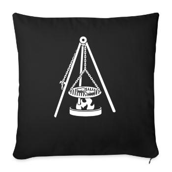 Sarre Schwenken Saarland Schwenkgrill - Coussin et housse de 45 x 45 cm - noir - Devant