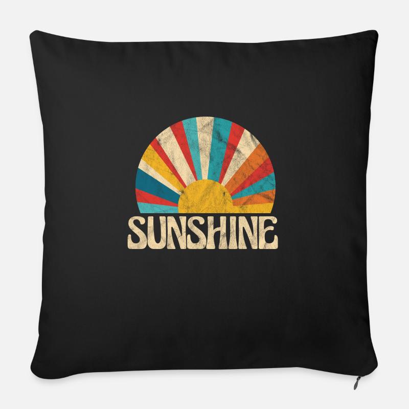 Hippie - Sofakissen mit Füllung 45 x 45 cm - Schwarz