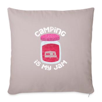 Camping - Coussin et housse de 45 x 45 cm - taupe clair - Devant