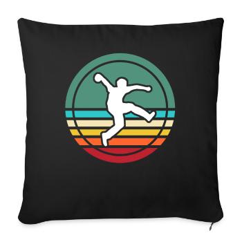 Bosseln Bosselkugel Bosselsportler Boßeln - Coussin et housse de 45 x 45 cm - noir - Devant