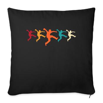 Bosseln Bosselkugel Bosselsportler Boßeln - Coussin et housse de 45 x 45 cm - noir - Devant