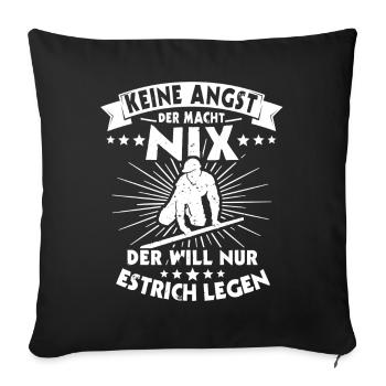 Estrichleger Beruf Estrich Legen - Sofakissen mit Füllung 45 x 45 cm - Schwarz - Vorne