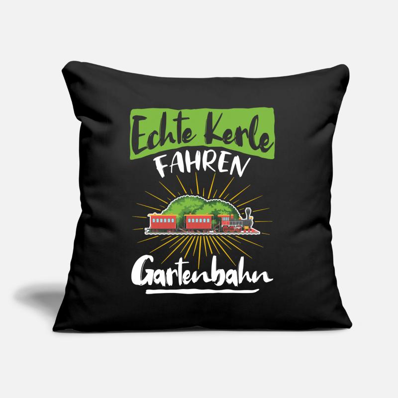 Gartenbahn Eisenbahn Garten Gartenbahner Sofakissen mit Füllung 45 x 45 cm