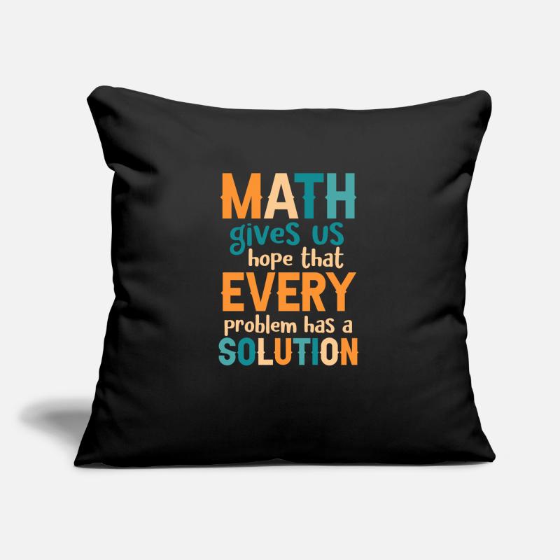 Mathe Lehrer Sofakissen mit Füllung 45 x 45 cm
