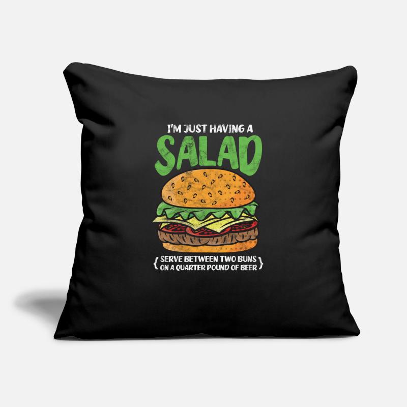 Burger Sofakissen mit Füllung 45 x 45 cm