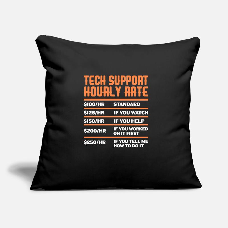Support technique Computer It Admin Cadeau Coussin et housse de 45 x 45 cm