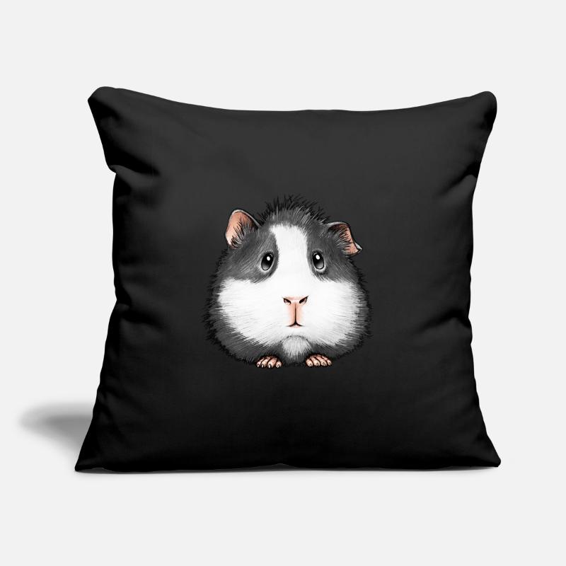 Cochon d’Inde doux Angora Coronet Rosette Coussin et housse de 45 x 45 cm