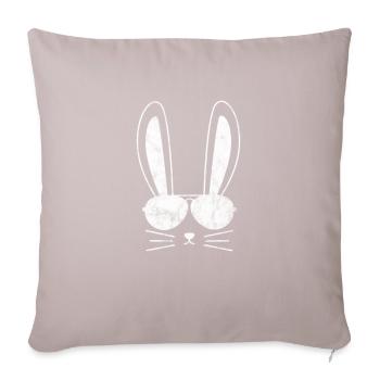 Rabbit Rabbit Easter Long-eared Gift - Sofa pillow with filling 45cm x 45cm - light taupe - Front