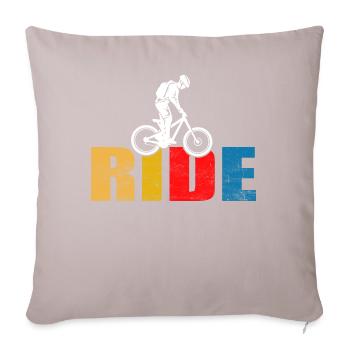 RIDE VTT - Coussin et housse de 45 x 45 cm - taupe clair - Devant