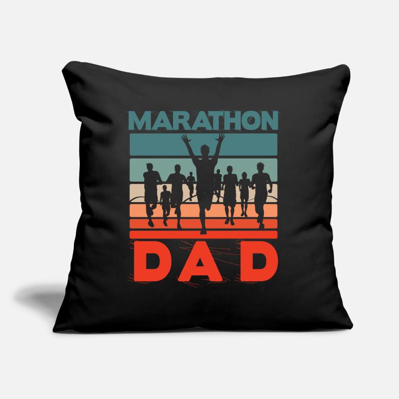 Marathon Dad Sofakissen mit Füllung 45 x 45 cm