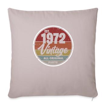 1972 - Sofa pillow with filling 45cm x 45cm - light taupe - Front