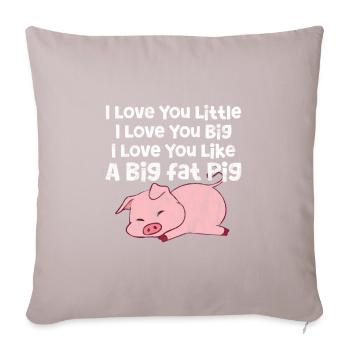 Pig Pig PigLet Sow Pigs Gift - Sofa pillow with filling 45cm x 45cm - light taupe - Front