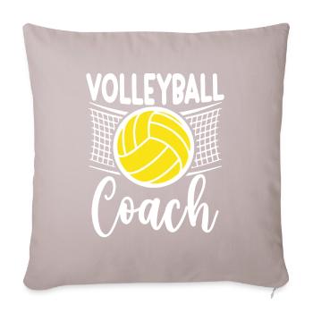 Volleyball Coach - Sofa pillow with filling 45cm x 45cm - light taupe - Front