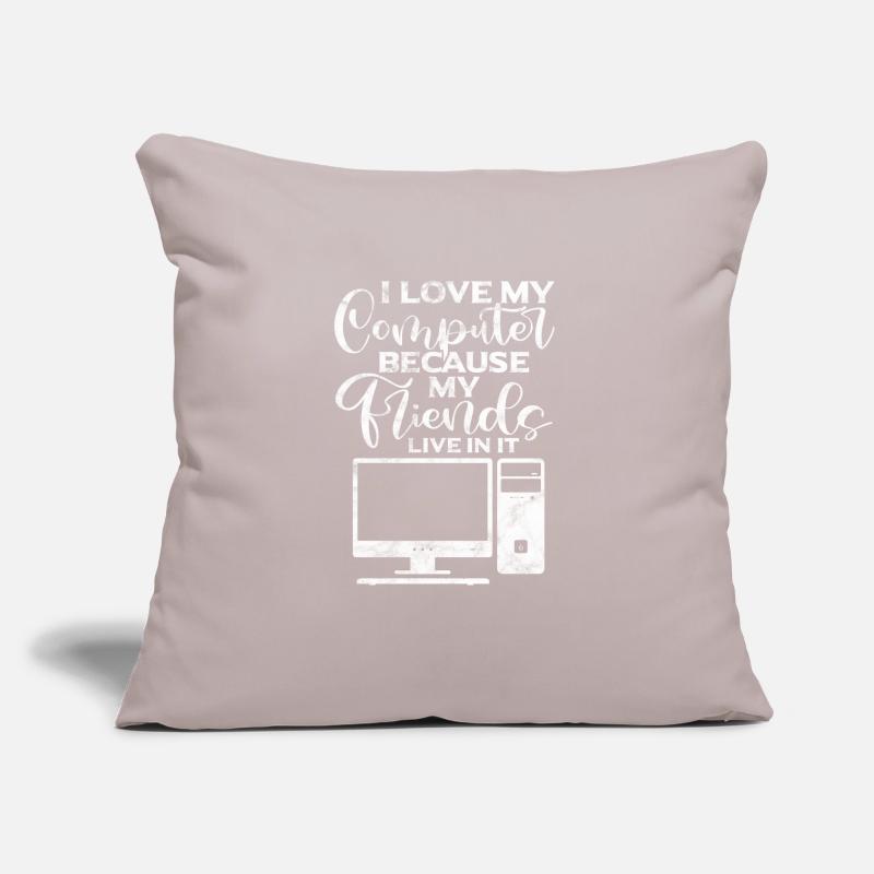 Computer Nerd Programmeur PC Cadeau informatique Coussin et housse de 45 x 45 cm
