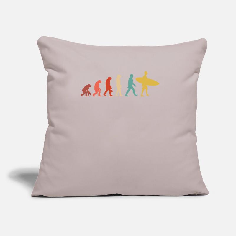 Évolution Du Surf Coussin et housse de 45 x 45 cm