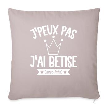 Humour Cadeau Anniversaire Maman Amour Idée Cadeau - Coussin et housse de 45 x 45 cm - taupe clair - Devant
