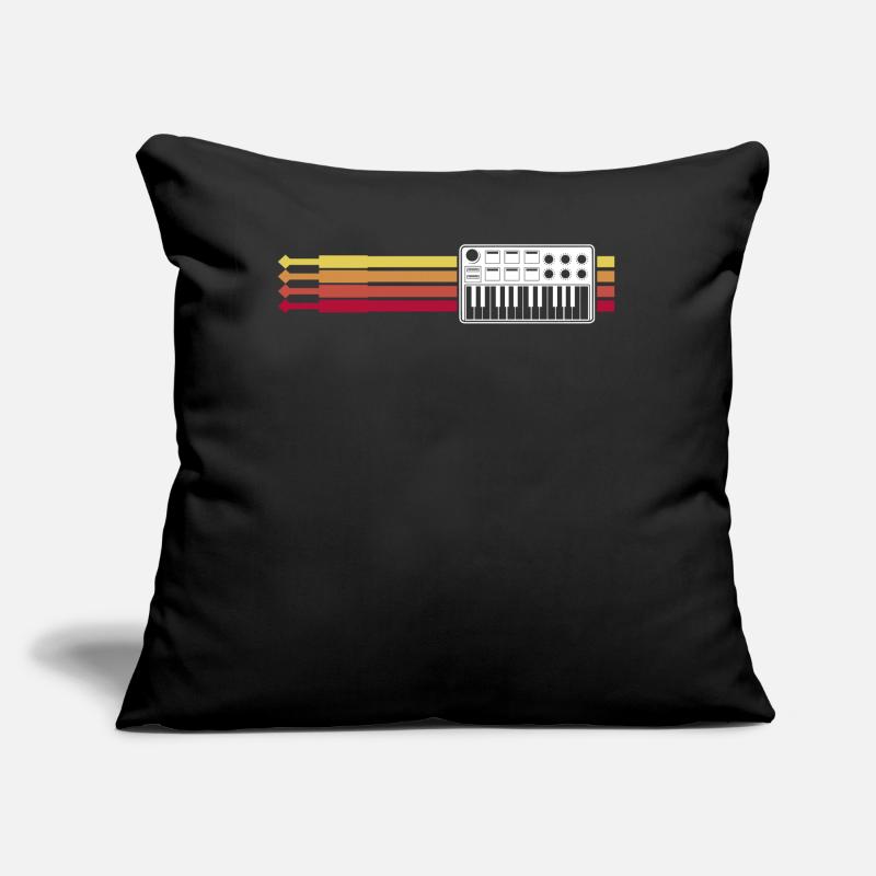 Synthesizer Retro Modular Synthesizers Sofa pillow with filling 45cm x 45cm