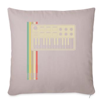 Synthesizer Analog Modular Synthesizers - Sofa pillow with filling 45cm x 45cm - light taupe - Front