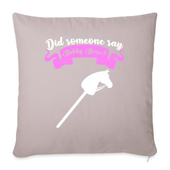 Steckenpferd Hobby Horse Hobbyhorse - Coussin et housse de 45 x 45 cm - taupe clair - Devant