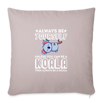 Koala Koala Bear Australie Bear Gift - Coussin et housse de 45 x 45 cm - taupe clair - Devant