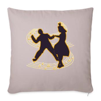 Boogie Woogie Music Boogie-Woogie Swing - Sofa pillow with filling 45cm x 45cm - light taupe - Front