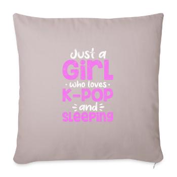 K-Pop Musique Coréenne Pop Corée Kpop Cadeau - Coussin et housse de 45 x 45 cm - taupe clair - Devant