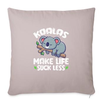 Koala - Coussin et housse de 45 x 45 cm - taupe clair - Devant