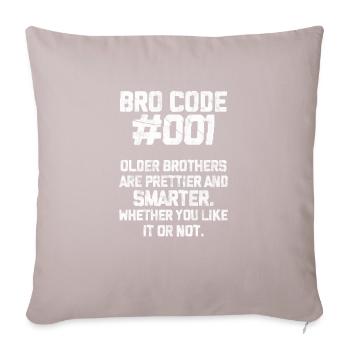 Frère - Coussin et housse de 45 x 45 cm - taupe clair - Devant