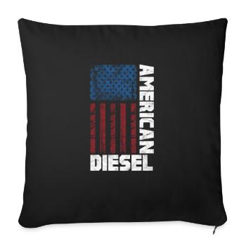 Diesel America - Sofa pillow with filling 45cm x 45cm - black - Front