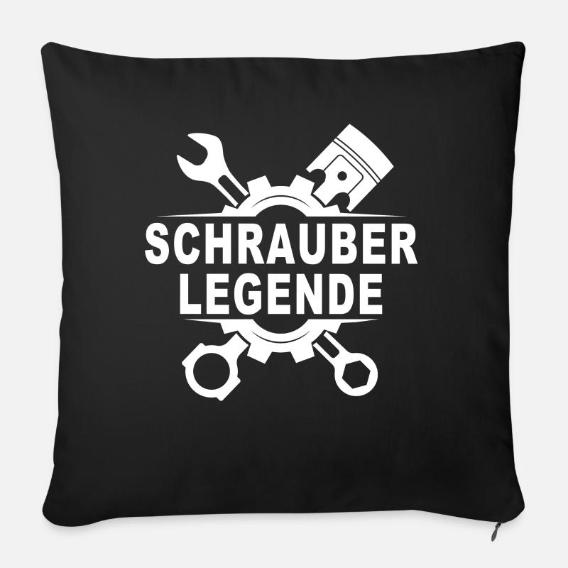 Bester Mechaniker Schrauber Industriemechaniker - Sofakissen mit Füllung 45 x 45 cm - Schwarz