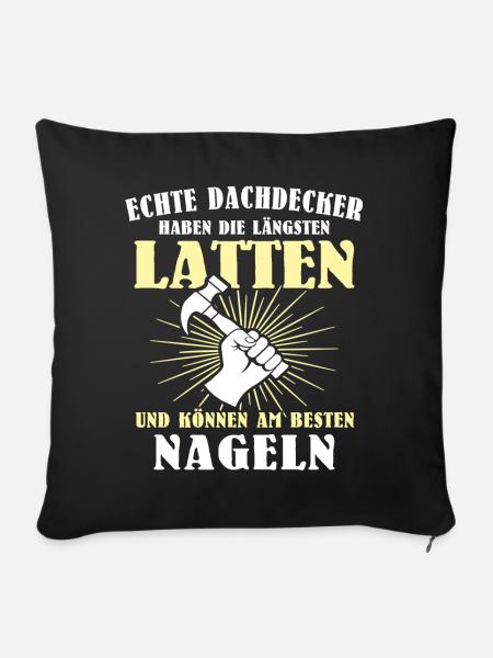Dachdecker Dachspengler Dachklempner Dachdecken - Sofakissen mit Füllung 45 x 45 cm - Schwarz
