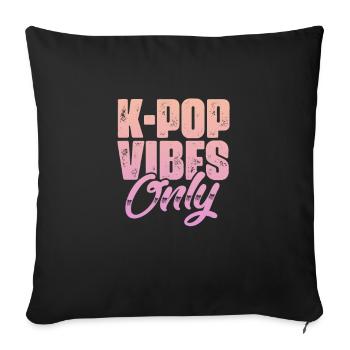 K-Pop - Sofakissen mit Füllung 45 x 45 cm - Schwarz - Vorne