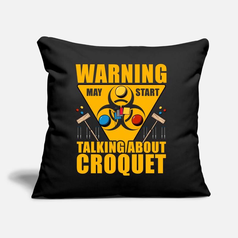 Warning may start talking about Croquet Sofakissen mit Füllung 45 x 45 cm