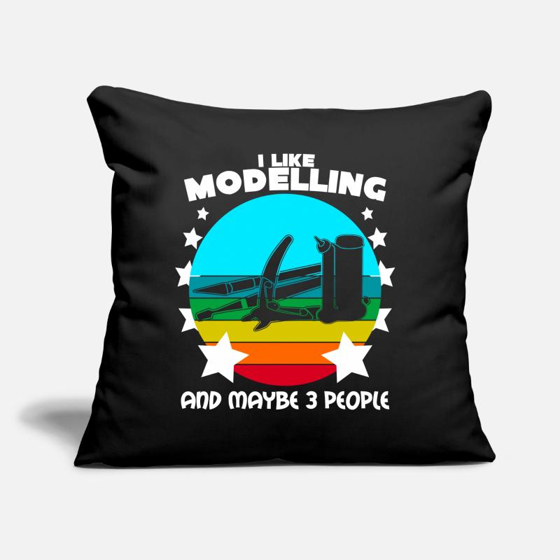 Modellbau Witz Tabletop Modellbauer Coussin et housse de 45 x 45 cm