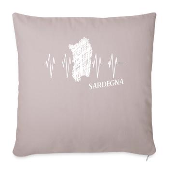 Sardegna Sardinia ECG Sardinia - Sofa pillow with filling 45cm x 45cm - light taupe - Front