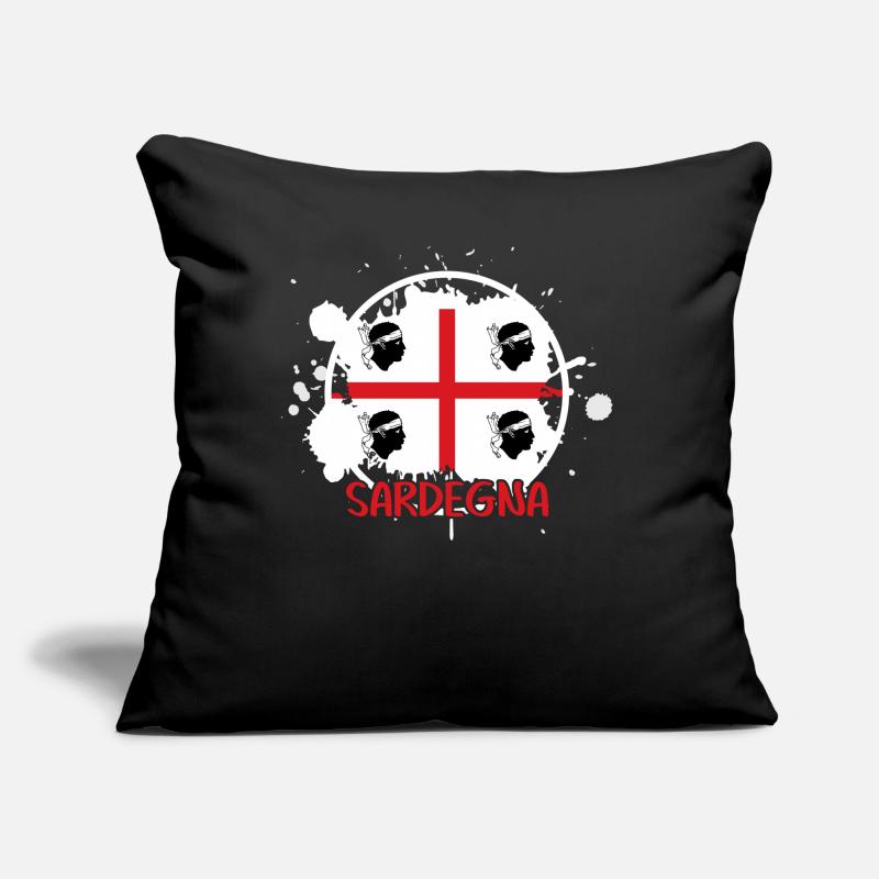 Sardegna Drapeau Sardaigne Sardaigne Coussin et housse de 45 x 45 cm