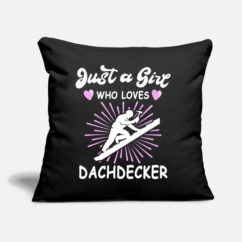 Dachdecker Handwerker Dachdecken Sofakissen mit Füllung 45 x 45 cm